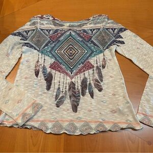 GAZE southwestern themed top.